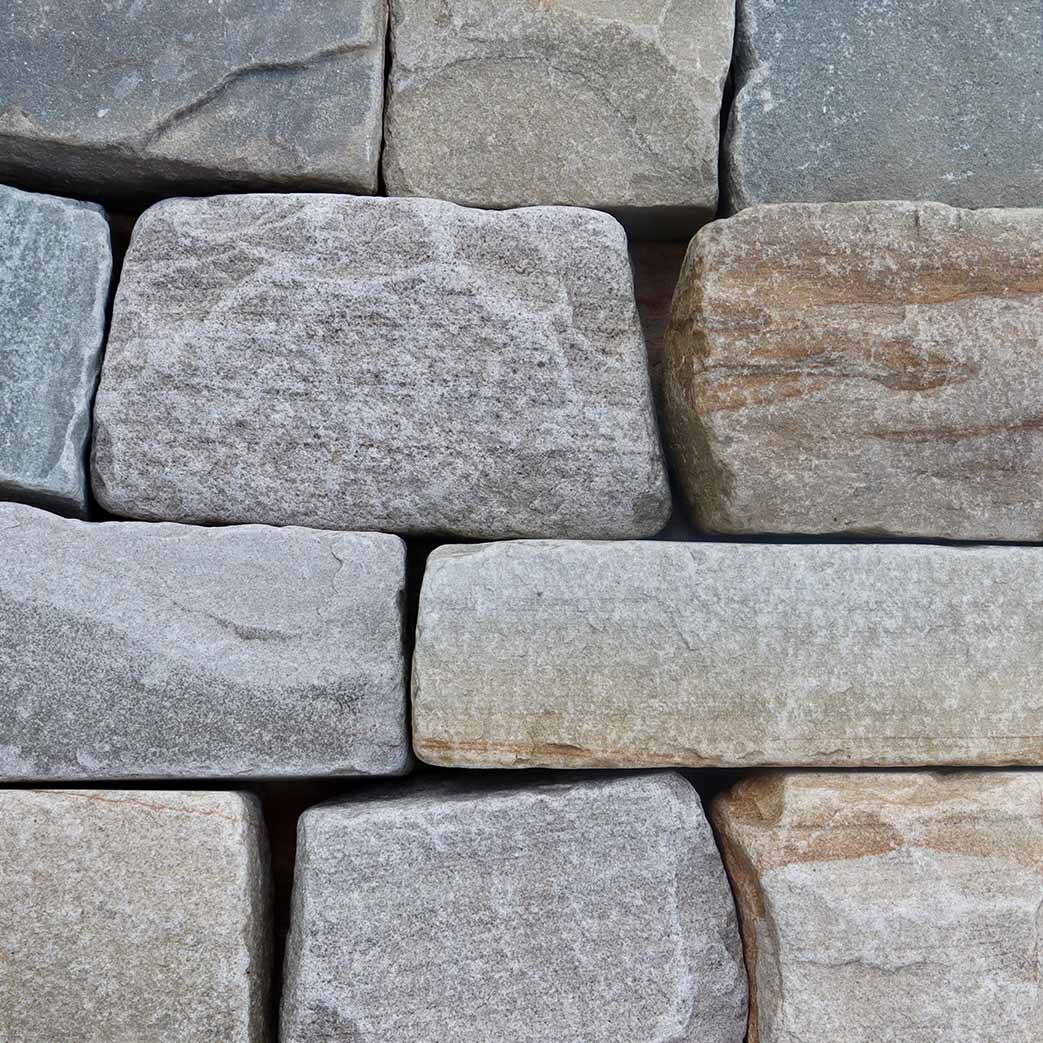Tumbled Stone Cumberland Cobblestones Gray
